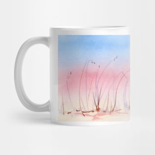 Sand Dune Grasses at Dusk - Limited Palette Watercolour Mug